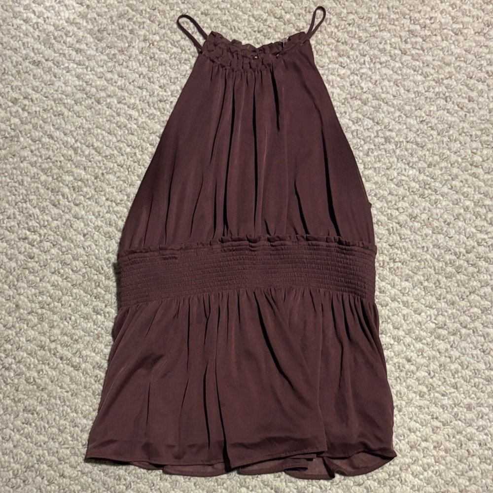 Express Brown Halter Top